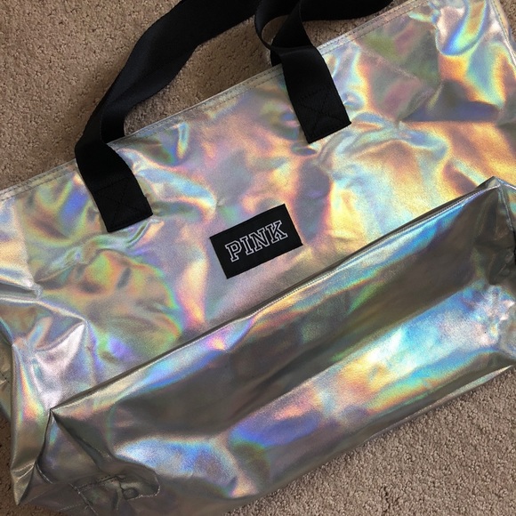 PINK Victoria's Secret Handbags - VS Pink iridescent tote bag
